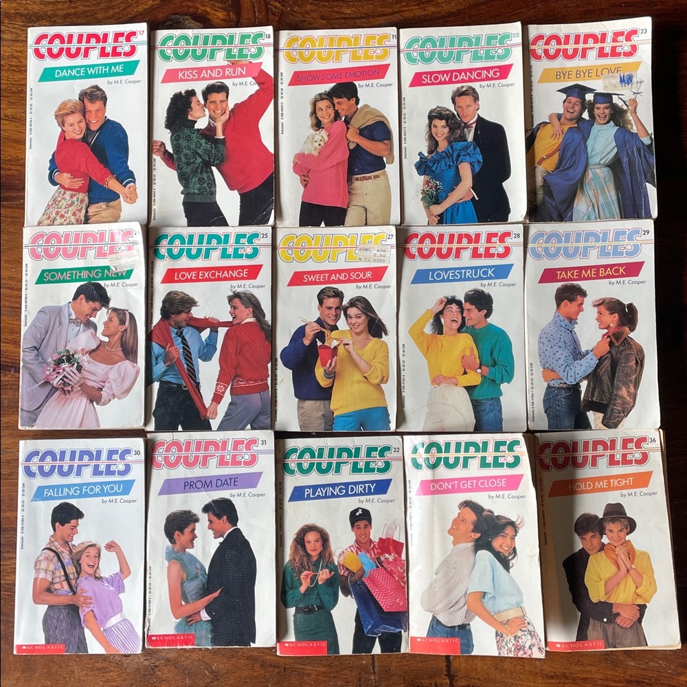 15 Vintage COUPLES series by M E Cooper Paperback Books Teen YA 80s (Set #B)